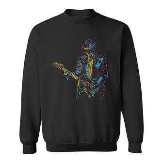 Abstract Art Musician Music Band Bass Player Sweatshirt | Mazezy