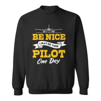 Airplane Pilot Aviator Airman Flying Fly Airwoman Aircraft Sweatshirt | Mazezy