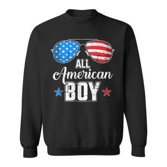 All American Boy Us Flag Sunglasses For Matching 4Th Of July Sweatshirt | Mazezy