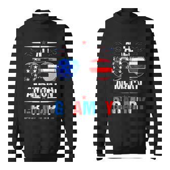 All American Flag Grampy July 4Th Sunglasses Usa Patriotic Sweatshirt - Seseable