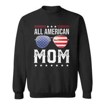 All American Mom Matching Family Fourth 4Th Of July American Sweatshirt | Mazezy