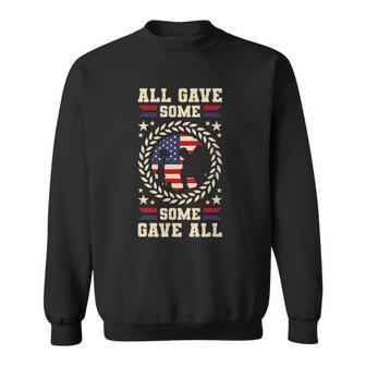 All Gave Some Some Gave All Veterans Day Sweatshirt | Mazezy DE