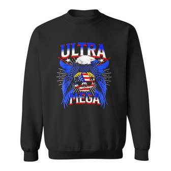 America Eagle Skull Ultra Mega The Great Maga King Ultra Mega Patriot Sweatshirt | Mazezy