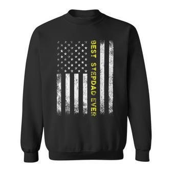 American Flag Best Stepdad Ever Fathers Day Step Dad Daddy Sweatshirt - Monsterry
