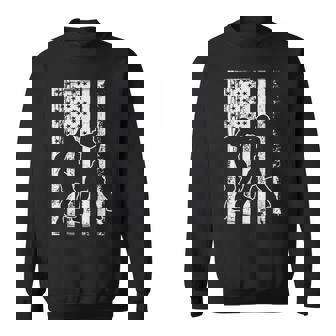 American Flag Boxing T Funny Boxing S Sweatshirt - Thegiftio