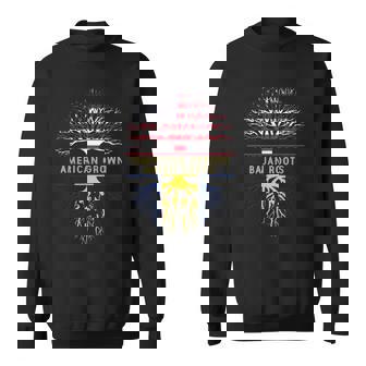 American Grown Bajan Roots Usa Tree Flag Sweatshirt | Mazezy