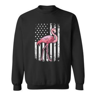 American Pride Patriotic Pink Bird Flamingo Sweatshirt - Thegiftio UK