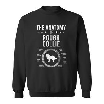 Anatomy Of Rough Collie Dog Lover Sweatshirt | Mazezy