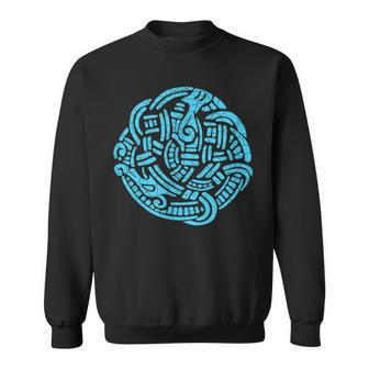 Ancient Viking Serpent Amulet For Nordic Lore Lovers V2 Sweatshirt | Seseable CA