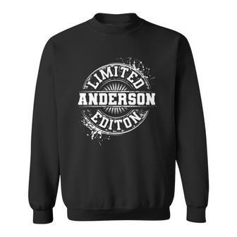 Anderson Limited Edition Funny Personalized Name Joke Gift Sweatshirt | Mazezy