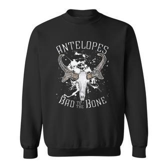 Antelope Bad To The Bone Skull Art Sweatshirt | Mazezy