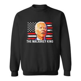 Anti Joe Biden The Malarkey King Pro Trump Ultra Maga King Sweatshirt - Thegiftio UK