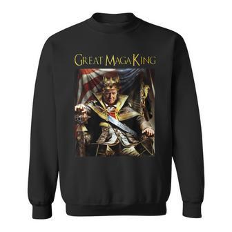 Anti Joe Biden Ultra Maga The Return Of The Great Maga King Sweatshirt | Favorety AU