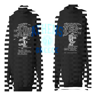 Athens Greece Ath Varsity Greek Style Circle Sweatshirt - Thegiftio