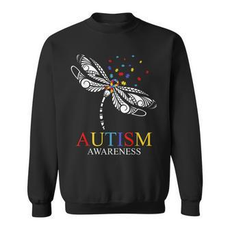 Autism Dragonfly Autism Awareness Kid Puzzle Sweatshirt - Seseable