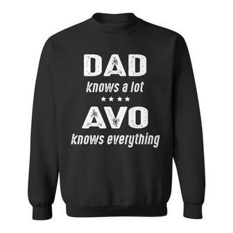 Avo Grandpa Gift Avo Knows Everything Sweatshirt - Seseable