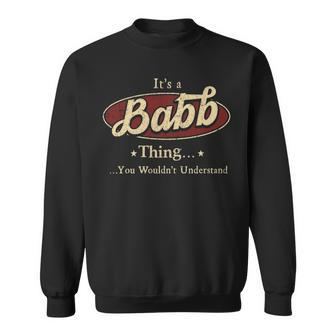 Babb Shirt Personalized Name Gifts T Shirt Name Print T Shirts Shirts With Names Babb Sweatshirt - Seseable