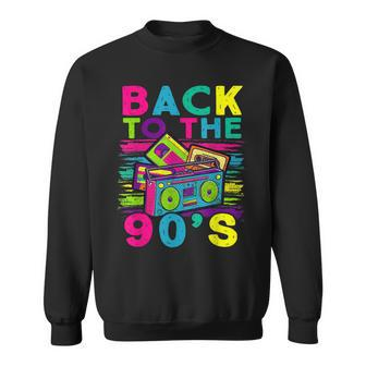 Back To The 90S 90S Disco Radio And Techno Era Vintage Retro Sweatshirt - Thegiftio UK