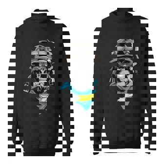 Bahamas Flag Bahamian Biker Sweatshirt - Thegiftio UK