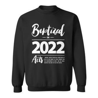 Baptized In 2022 Bible Acts 238 Vbs Christian Baptism Jesus Sweatshirt | Mazezy