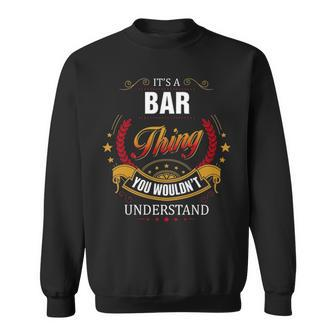 Bar Shirt Family Crest Bar T Shirt Bar Clothing Bar Tshirt Bar Tshirt Gifts For The Bar Sweatshirt - Seseable