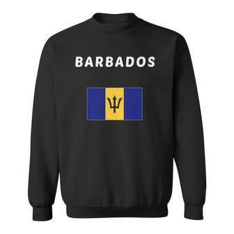 Barbados Flag Country In Lesser Antilles Of The West Indies Souvenir Gift Sweatshirt - Thegiftio UK