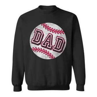 Baseball Dad Vintage Retro Fathers Day Baseball Lover Jersey Sweatshirt - Thegiftio UK