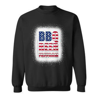 Bbq Beer Freedom America Usa Party 4Th Of July Summer Sweatshirt - Seseable