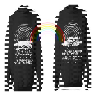 Be The Sunshine Positive Message Rainbow Positivity Sweatshirt - Thegiftio