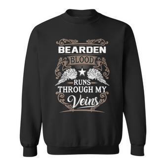 Bearden Name Gift Bearden Blood Runs Throuh My Veins Sweatshirt - Seseable