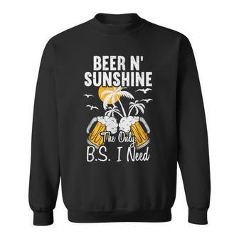 Beers N Sunshine For A Beach Beer Lovers V3 Sweatshirt - Thegiftio UK