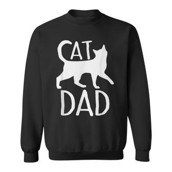 Best Cat Dad Fathers Day Kitty Daddy Papa Christmas V3 Sweatshirt - Seseable