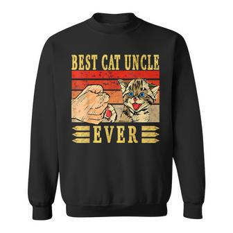 Best Cat Uncle Ever Cats Uncle Birthday Uncle Cat Sweatshirt - Seseable