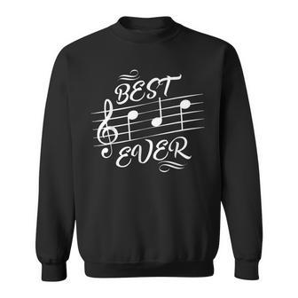 Best Dad Ever Music Notes Musician Fathers Day Sweatshirt - Monsterry CA