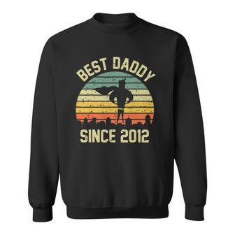 Best Dad Since 2012 Hero Super Father Birthday Retro Vintage Sweatshirt - Thegiftio UK