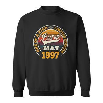 Best Of May 1997 25Th Birthday Gift 25 Years Old Sweatshirt | Mazezy