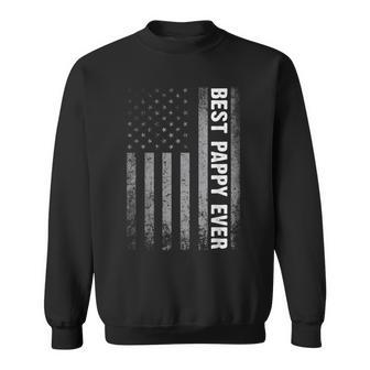 Best Pappy Ever Vintage American Flag Fathers Day Christmas Sweatshirt - Seseable
