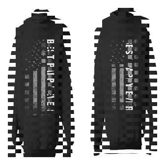 Best Pappy Ever Vintage American Flag Fathers Day Christmas Sweatshirt | Seseable FR