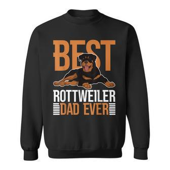 Best Rottweiler Dad Ever Rottie Dog Parent Rottweiler Sweatshirt - Thegiftio UK