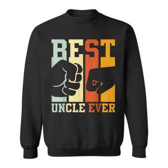 Best Uncle Ever Fist Bump Funny Uncle Nephew Niece Sweatshirt - Thegiftio