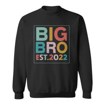Big Bro Est 2022 Promoted To Brother 2022 Fathers Day Sweatshirt | Mazezy