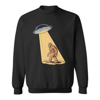 Bigfoot Ufo Abduction Sasquatch Abducted Alien Sweatshirt | Mazezy