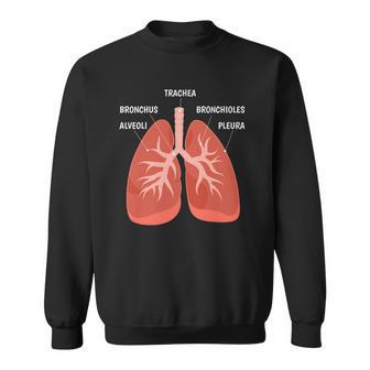 Biology Teacher Anatomical Chart Respiratory System Sweatshirt | Mazezy