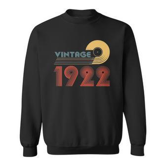 Birthday 365 Vintage 1922 100Th Birthday Gift 100 Years Old Sweatshirt | Mazezy