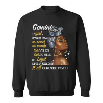 Birthday Gift Gemini Girl May Or June Women Sweatshirt - Seseable