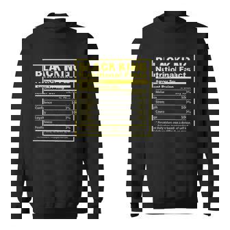 Black King Nutritional Facts Black History Month Sweatshirt - Thegiftio UK