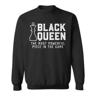 Black Queen The Most Powerful Piece In The Game Blm Womens Sweatshirt - Thegiftio UK
