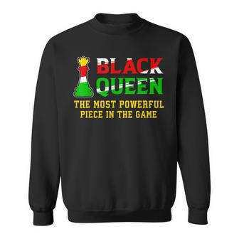 Black Queen The Most Powerful Piece In The Game V3 Sweatshirt - Thegiftio UK