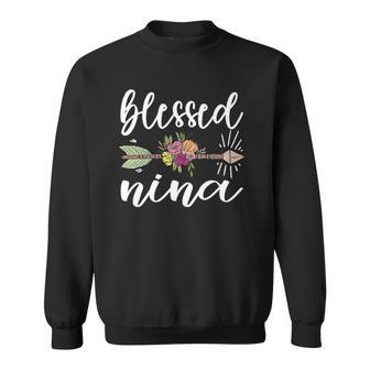Blessed Nina Grandmother Appreciation Nina Grandma Sweatshirt | Mazezy UK