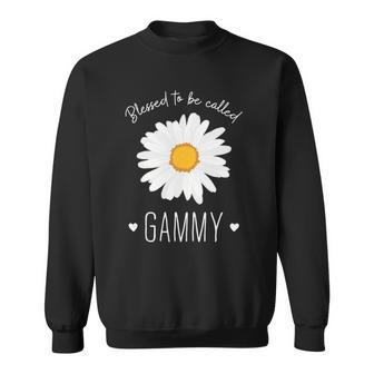 Blessed To Be Called Gammy Cute Daisy Flower Mothers Day Sweatshirt | Mazezy
